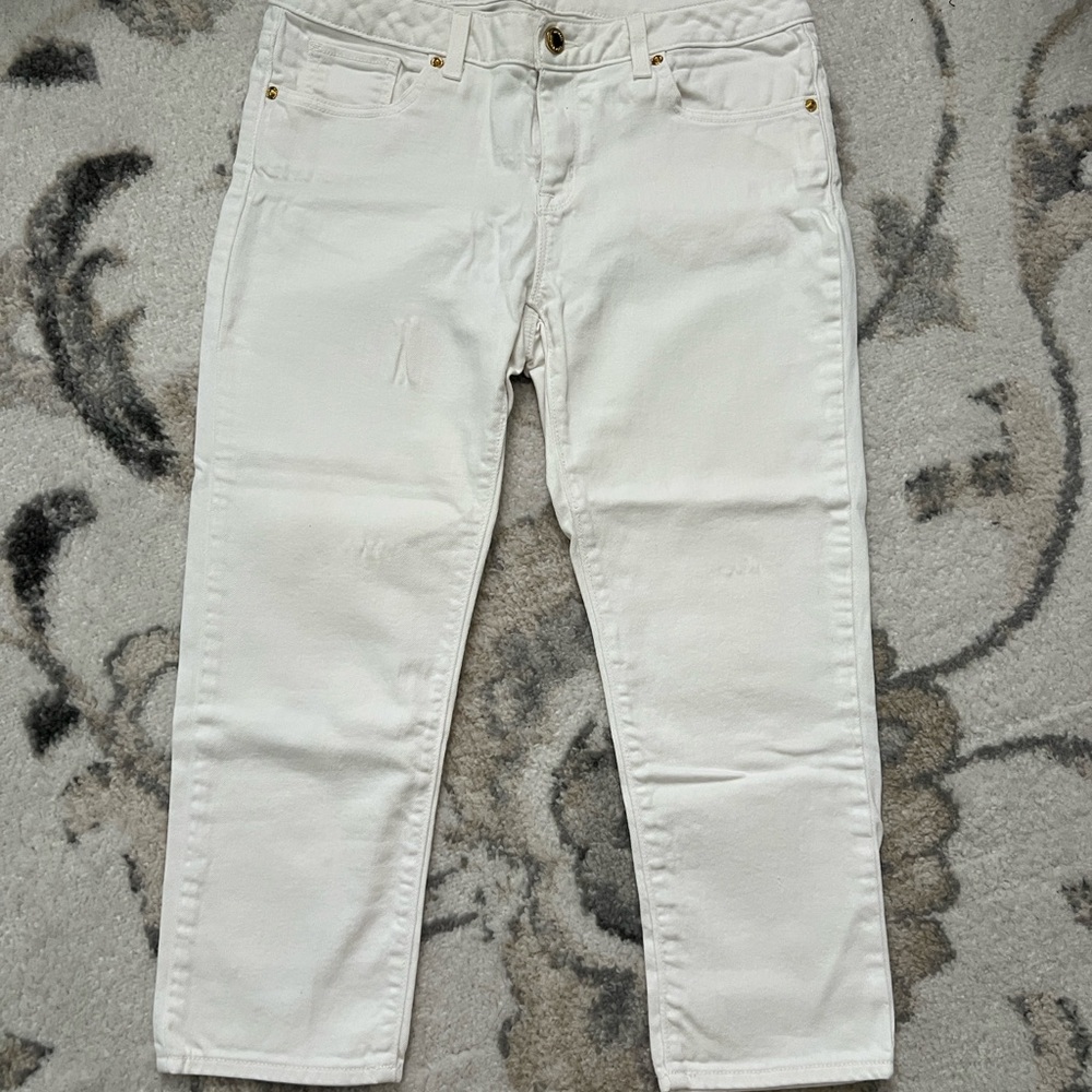 Michael Kors White Capri Jeans